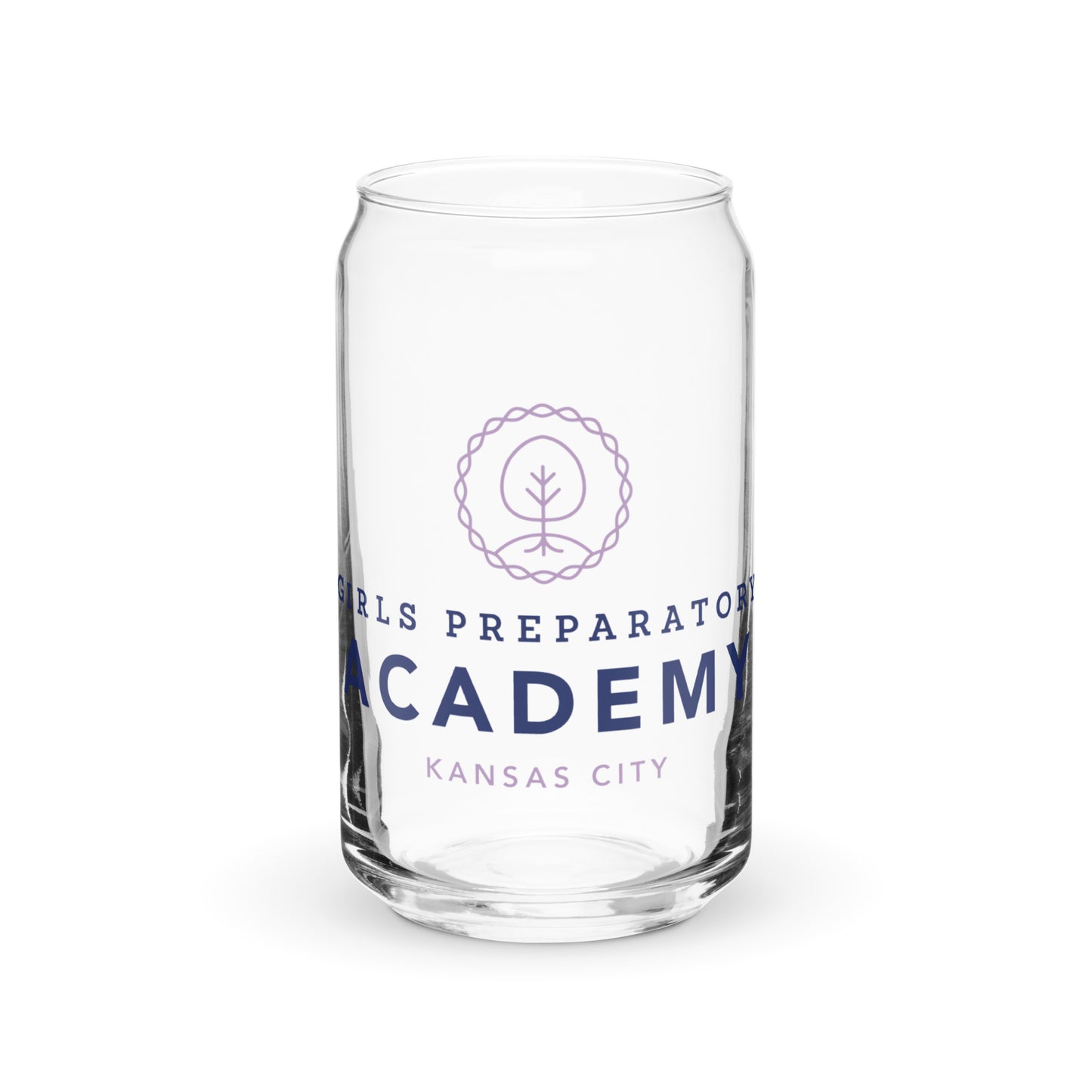 Kansas City Girls Prep Can-shaped Glass