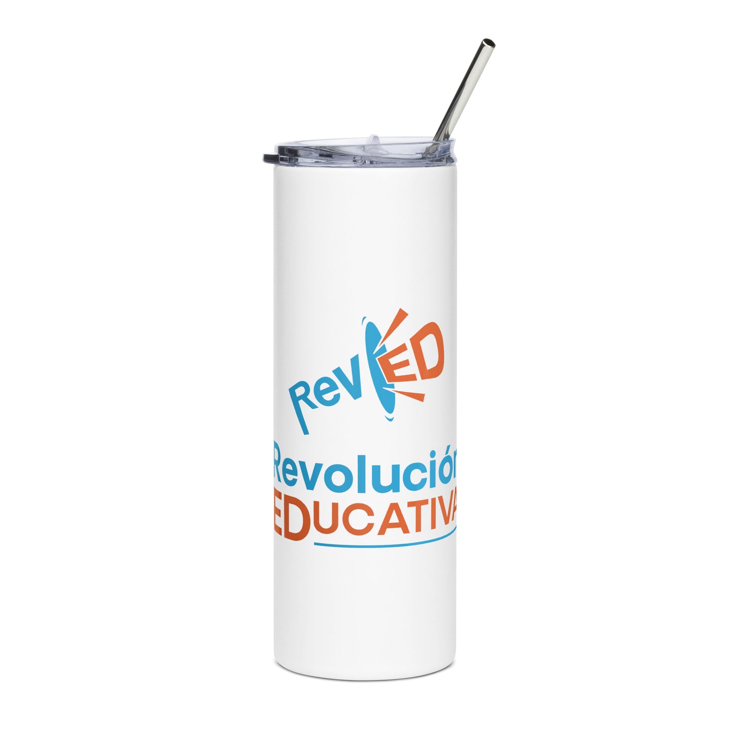 Rev Ed Combo LogoStainless steel tumbler