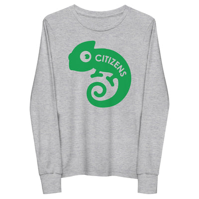 Citizens of the World Green Logo Youth Long Sleeve Tee
