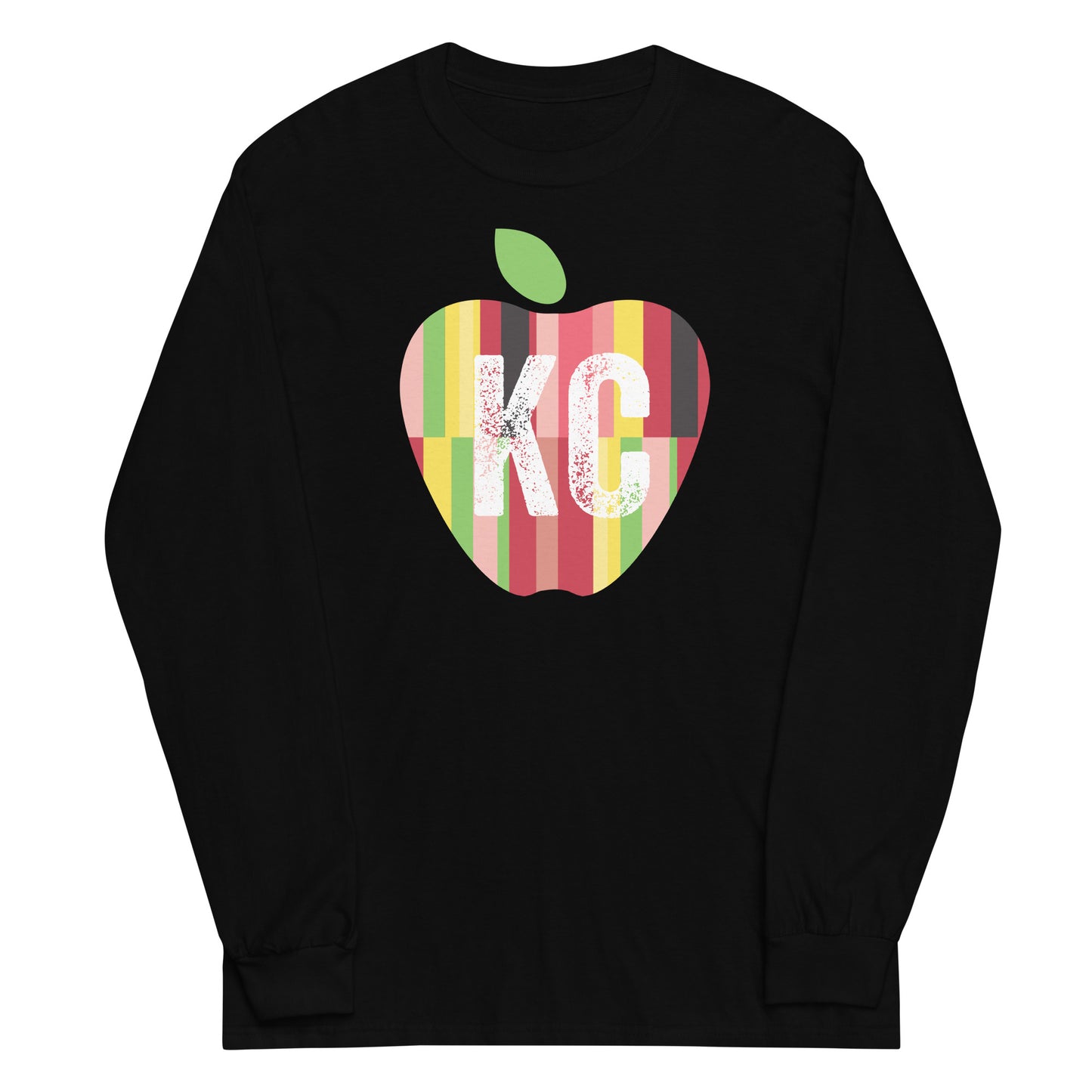 Show Me KC Schools Apple Adult Long Sleeve Shirt