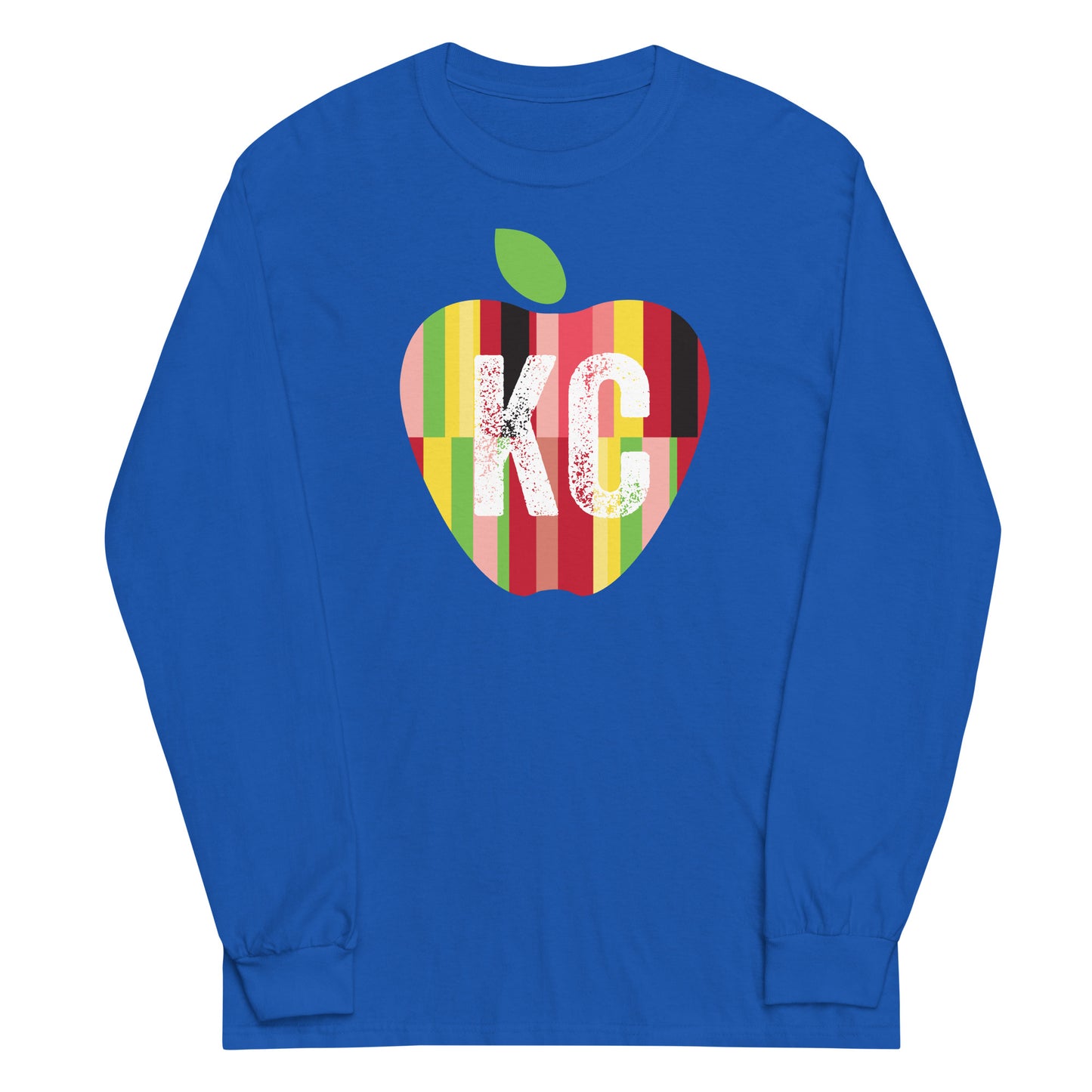 Show Me KC Schools Apple Adult Long Sleeve Shirt