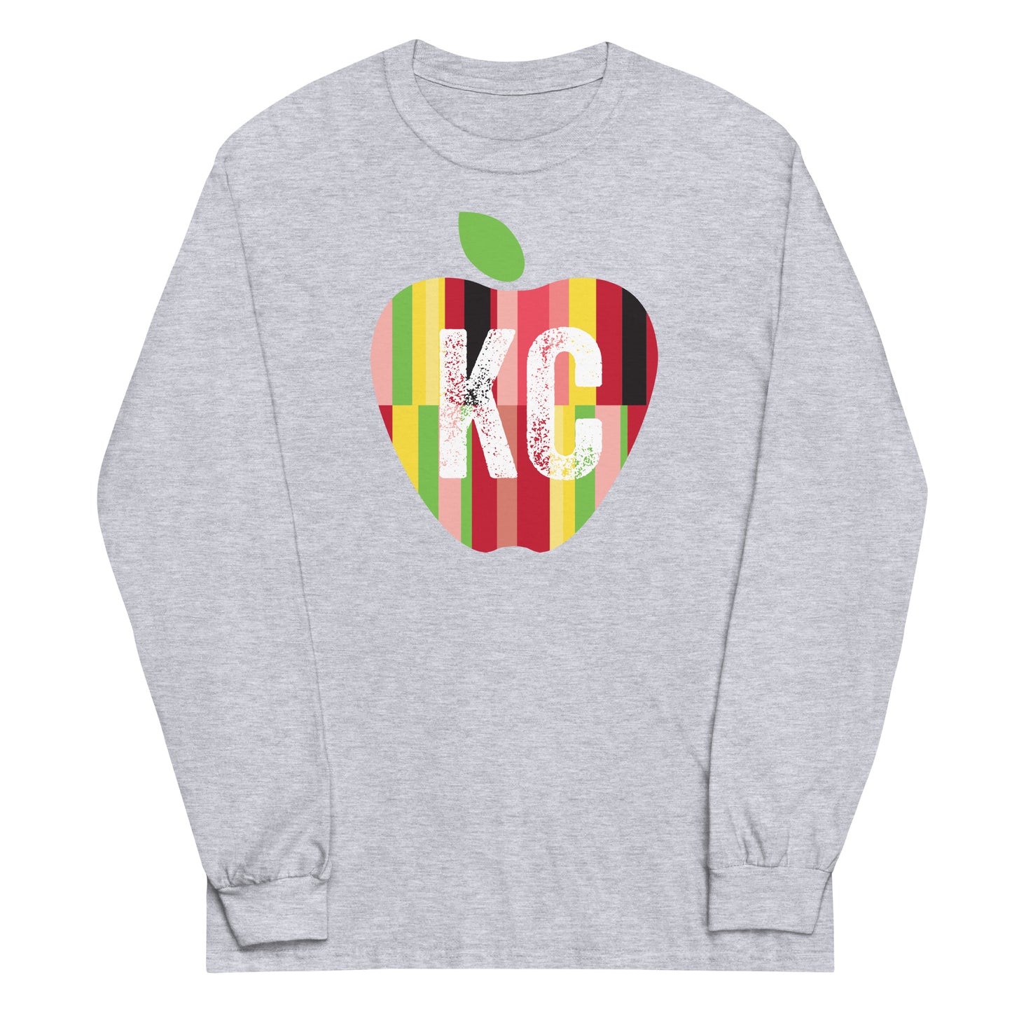 Show Me KC Schools Apple Adult Long Sleeve Shirt