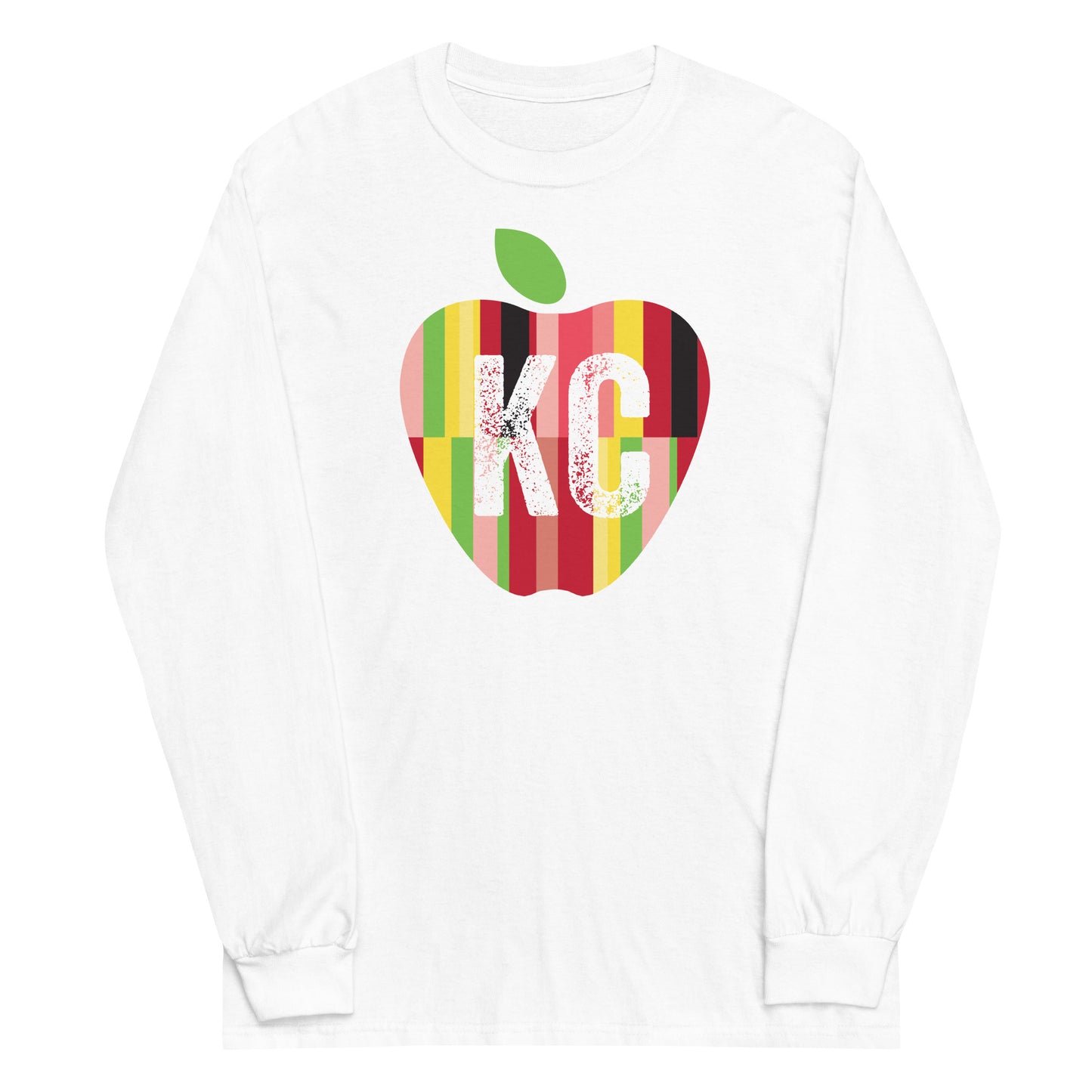 Show Me KC Schools Apple Adult Long Sleeve Shirt
