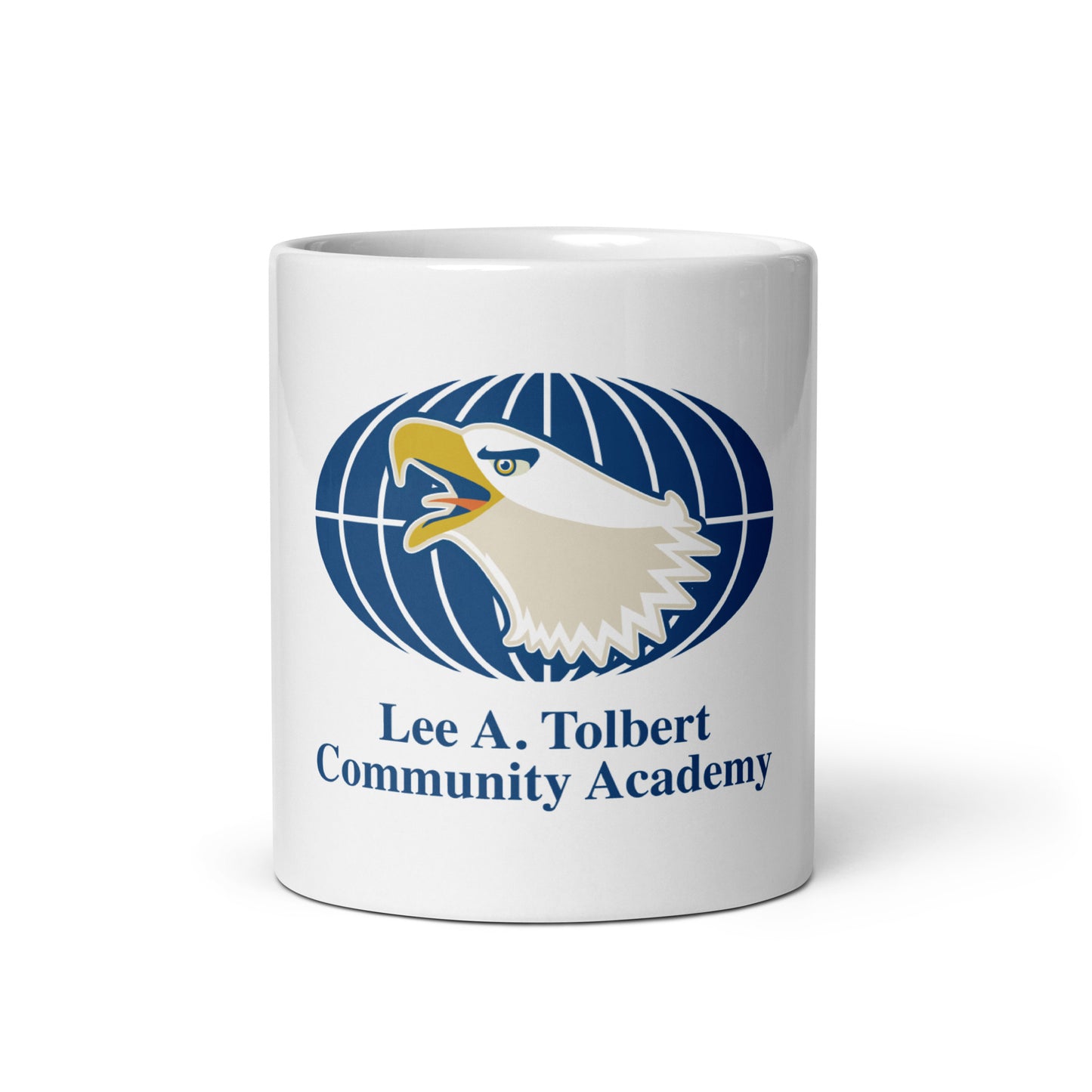 Tolbert Academy White glossy mug