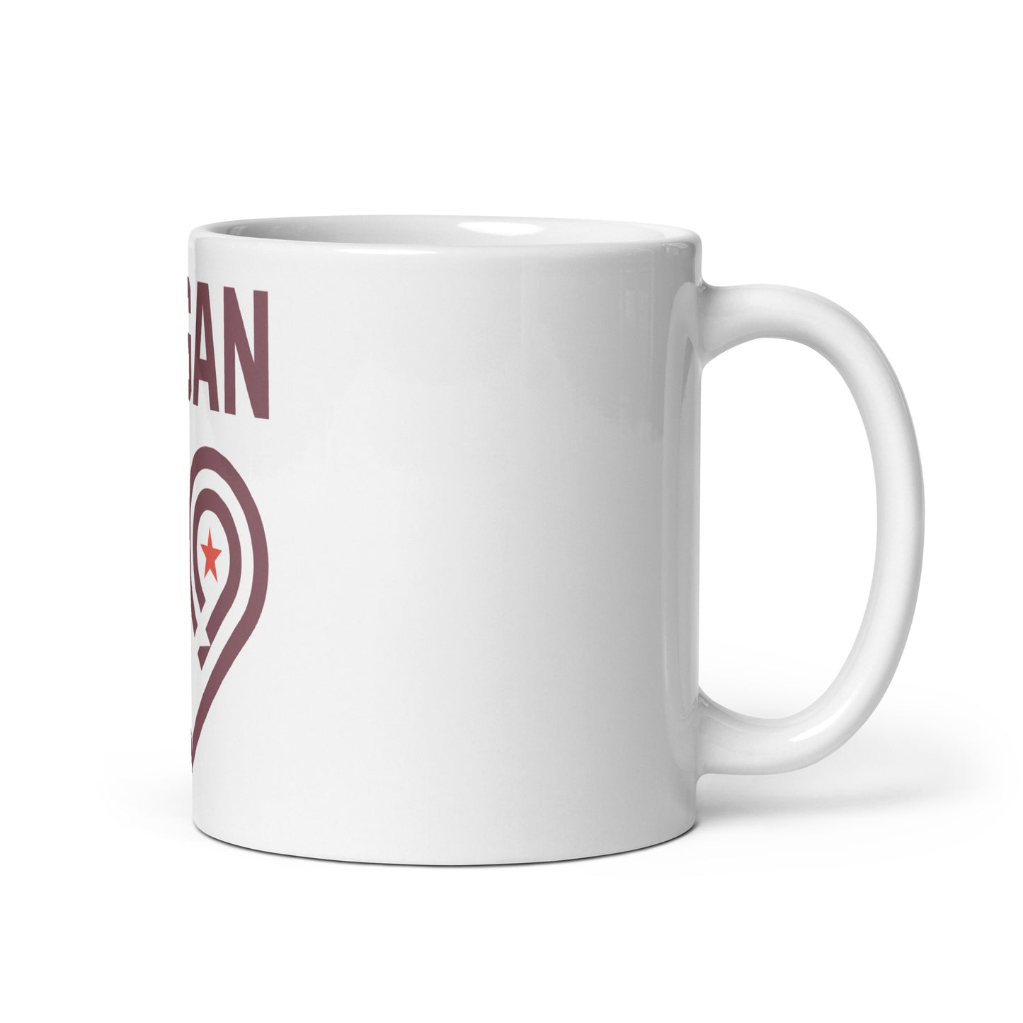 Hogan White glossy mug