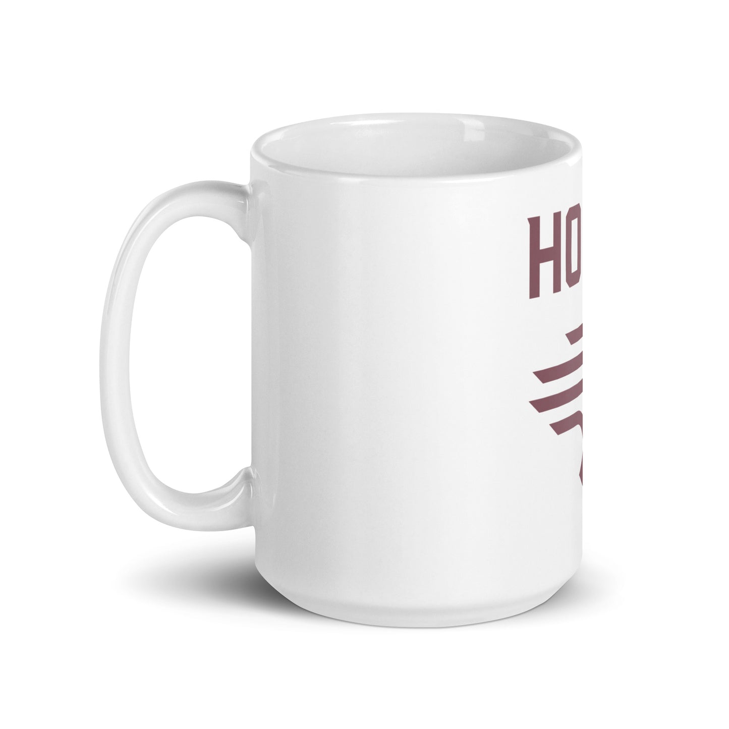 Hogan White glossy mug