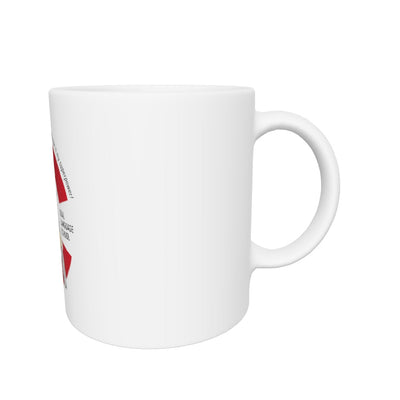 Carver Dual Language White glossy mug