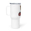 Carver Dual Language Travel mug with a handle