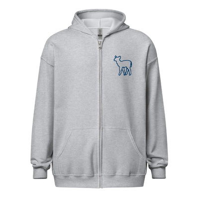 Della Lamb Embroidered zip hoodie