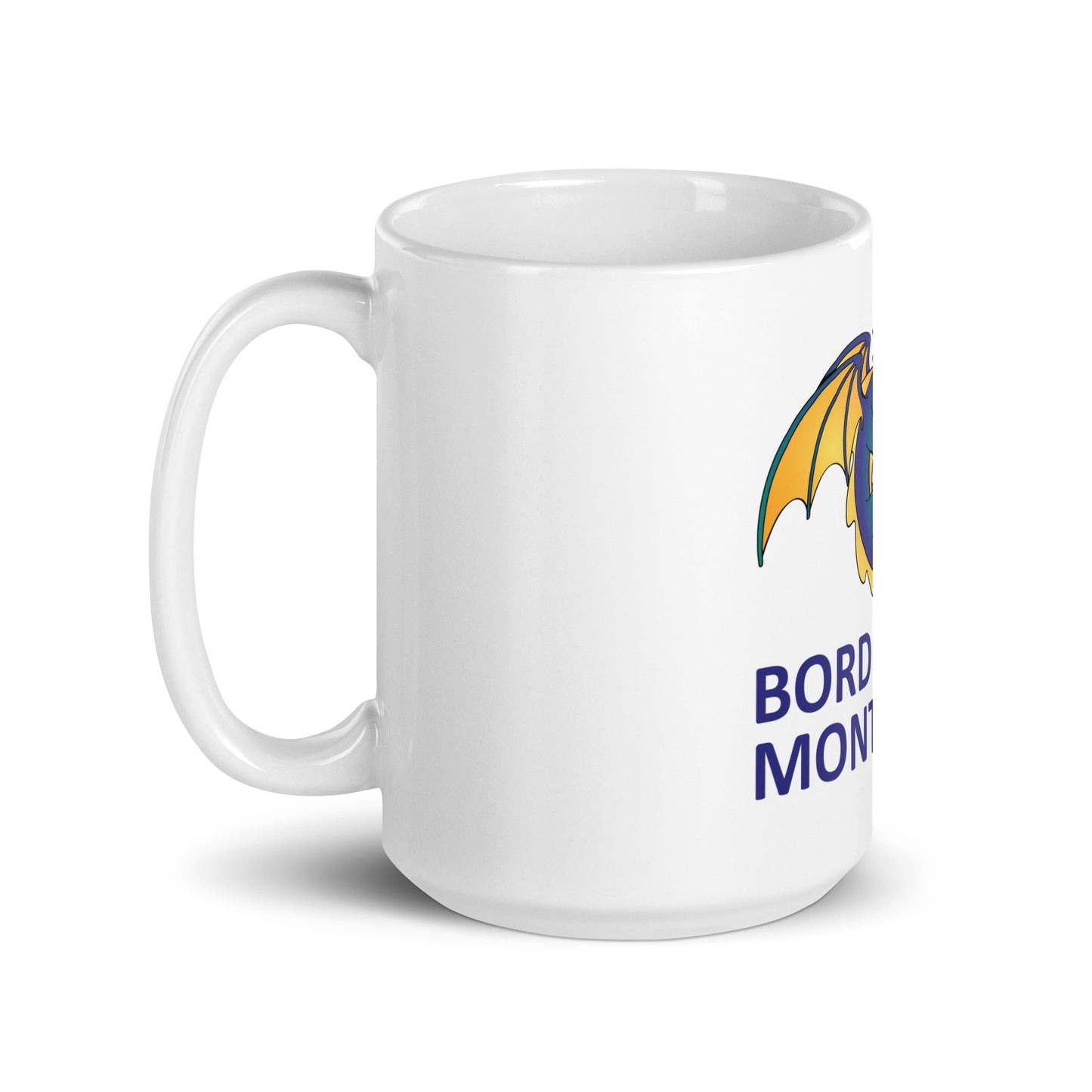 Border Star White Glossy Mug